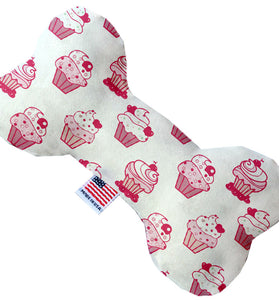 Mirage Pet 1115-SFTYBN8 Pink Whimsy Cupcakes 8 in. Stuffing Free Bone