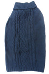 Cable Knit Dog Sweaters Jumpers in Blue, Berry, Beige, Black, Gray