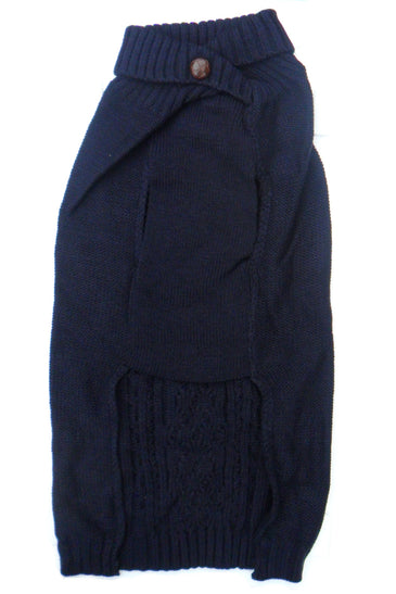 Cable Knit Dog Sweaters Jumpers in Blue, Berry, Beige, Black, Gray