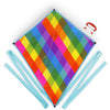 Rainbow Plaid Diamond Kite - Once Upon a Travel