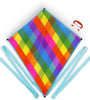 Rainbow Plaid Diamond Kite - Once Upon a Travel