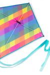 Rainbow Plaid Diamond Kite - Once Upon a Travel