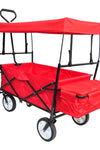 Garden Shopping Beach Cart folding wagon(red)