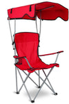 Foldable Beach Canopy Chair Sun Protection Camping Lawn Canopy Chair 330LBS Load Folding Seat