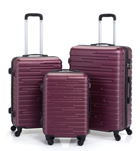 3 Piece Luggage Set Travel Trolley Suitcase with TSA Lock
