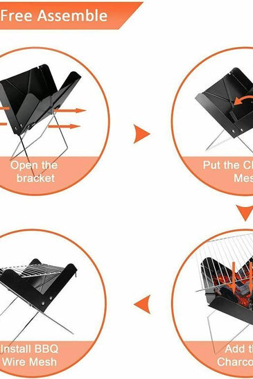 Mini Tabletop Portable Grill Charcoal Barbecue Grill