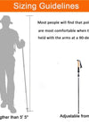 Camping & Hiking Adjustable Anti-Shock Hiking Walking Climbing Sticks