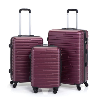 3 Piece Luggage Set Travel Trolley Suitcase with TSA Lock