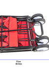 Garden Shopping Beach Cart folding wagon(red)