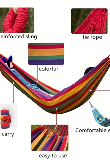 Camping Hammock With Tree Straps