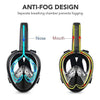 Full Face Snorkel Mask with Optional HD 1080P Action Sports Camera