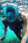 Full Face Snorkel Mask with Optional HD 1080P Action Sports Camera