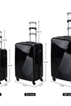 3 Piece Hard-shell Luggage Travel Set 20/24/28 TSA Lock