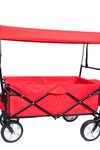 Garden Shopping Beach Cart folding wagon(red)