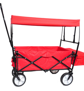 Garden Shopping Beach Cart folding wagon(red)