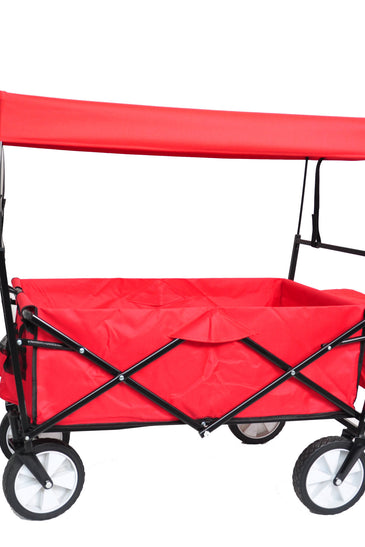 Garden Shopping Beach Cart folding wagon(red)