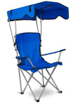 Foldable Beach Canopy Chair Sun Protection Camping Lawn Canopy Chair 330LBS Load Folding Seat