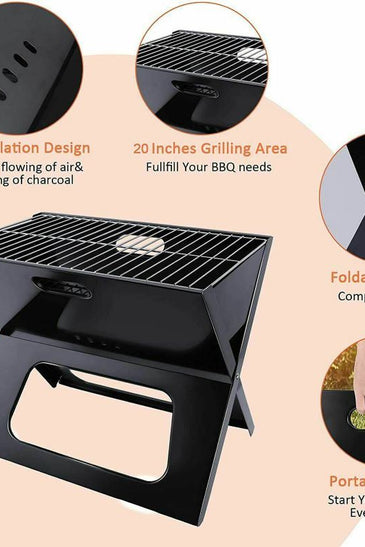 Mini Tabletop Portable Grill Charcoal Barbecue Grill