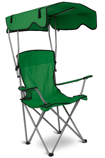 Foldable Beach Canopy Chair Sun Protection Camping Lawn Canopy Chair 330LBS Load Folding Seat