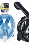 Full Face Snorkel Mask with Optional HD 1080P Action Sports Camera