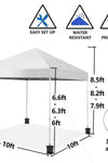 Waterproof Pop-Up Canopy Folding Tent with 4 Sandbags