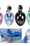 Full Face Snorkel Mask with Optional HD 1080P Action Sports Camera