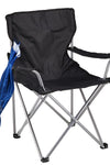 Foldable Beach Chair with Detachable Umbrella Armrest Adjustable Canopy Stool with Cup Holder Carry Bag for Camping Poolside Travel Picnic Lawn Chair