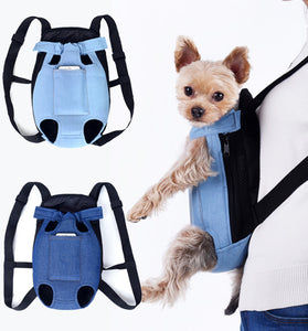 Denim Dog Travel Backpack