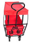 Garden Shopping Beach Cart folding wagon(red)