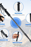 Camping & Hiking Adjustable Anti-Shock Hiking Walking Climbing Sticks