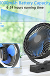 10000mAh Portable Clip on Fan