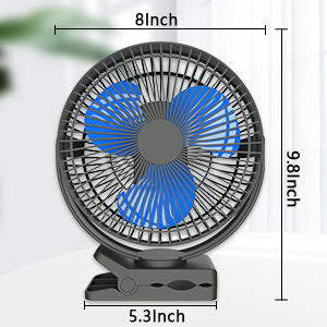 10000mAh Portable Clip on Fan