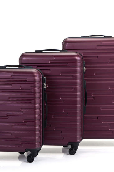 3 Piece Luggage Set Travel Trolley Suitcase with TSA Lock