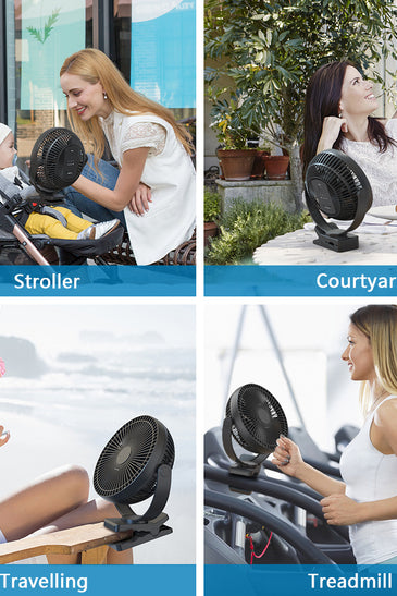 10000mAh Portable Clip on Fan